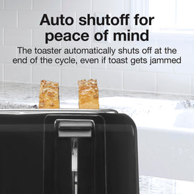 Proctor Silex toaster with built-in cord wrap for tidy storage
