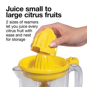Sunny lemonade ingredients ready with the Proctor Silex Alex's Lemonade Stand juicer