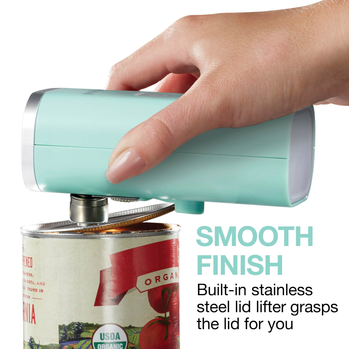 Proctor Silex built-in lid lifter eases lid removal.