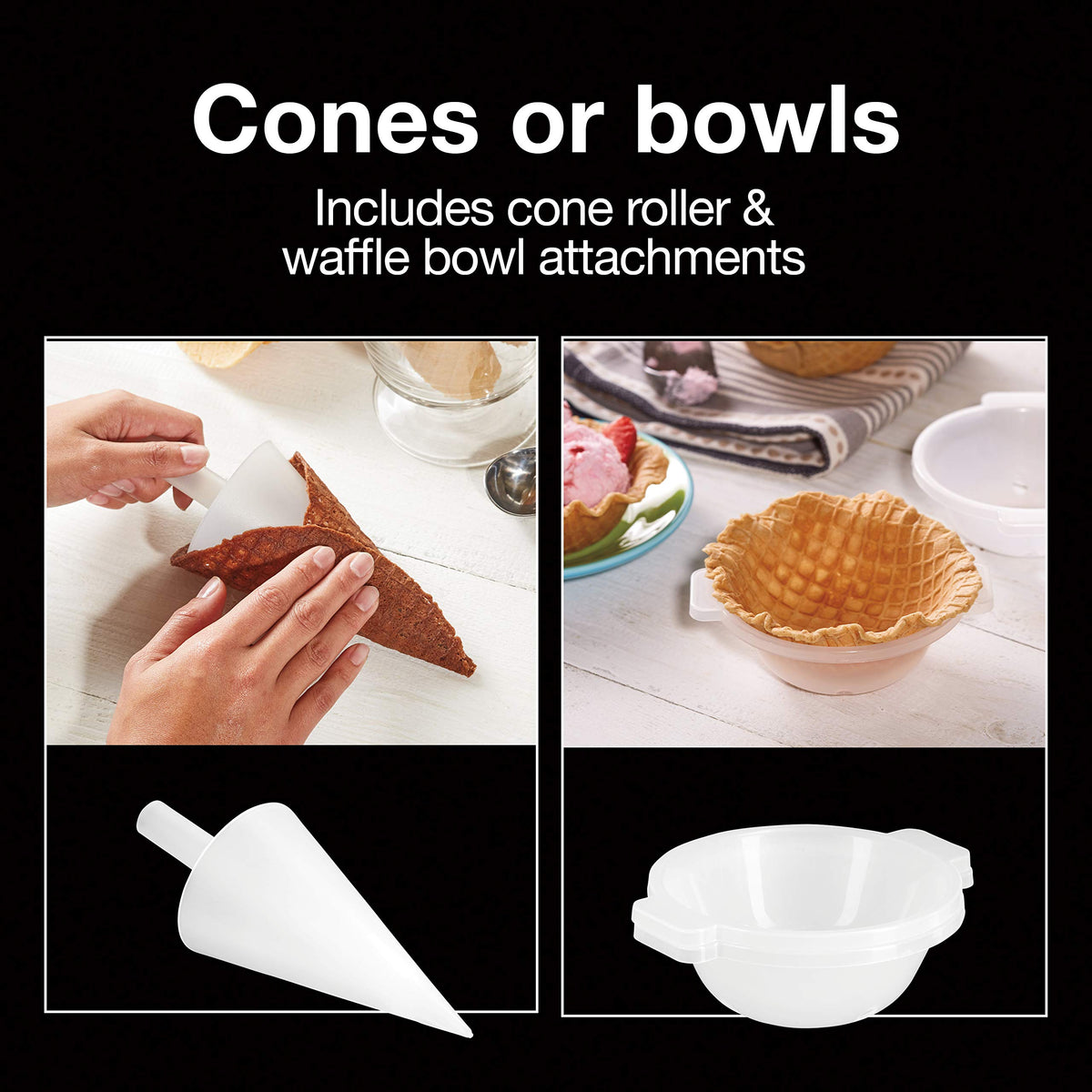 Proctor Silex cone-bowl maker enables quick at-home cones and bowls