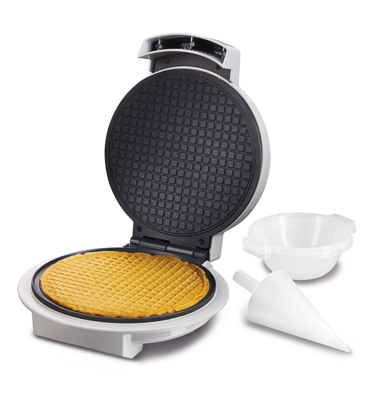 Proctor Silex cone roller shapes crisp waffle cones for at-home dessert use