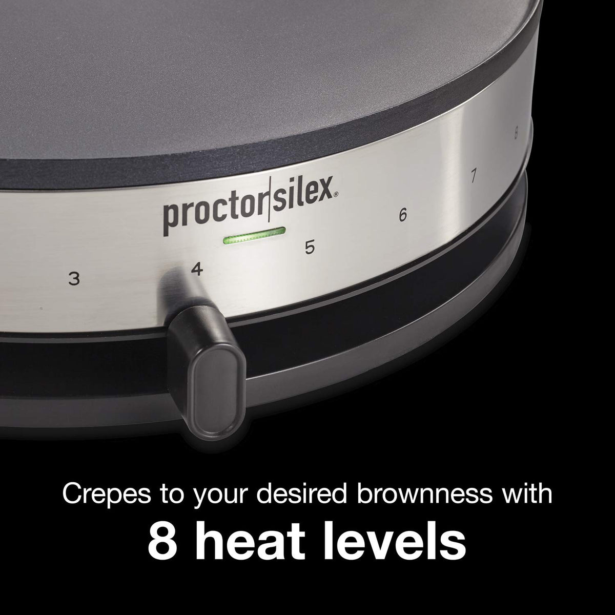 Proctor Silex crepe maker large spatula aids flipping and folding