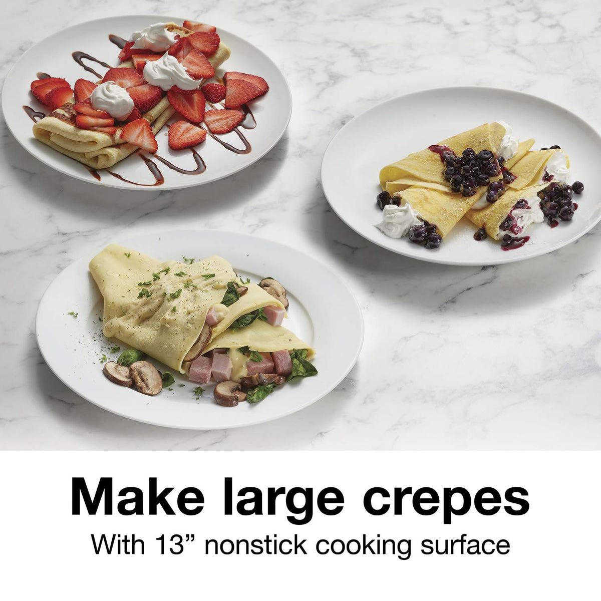 Proctor Silex crepe maker spreader in use for even batter spread