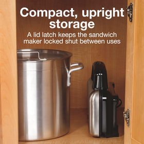 Proctor Silex Deluxe two-sandwich capacity for quick meals