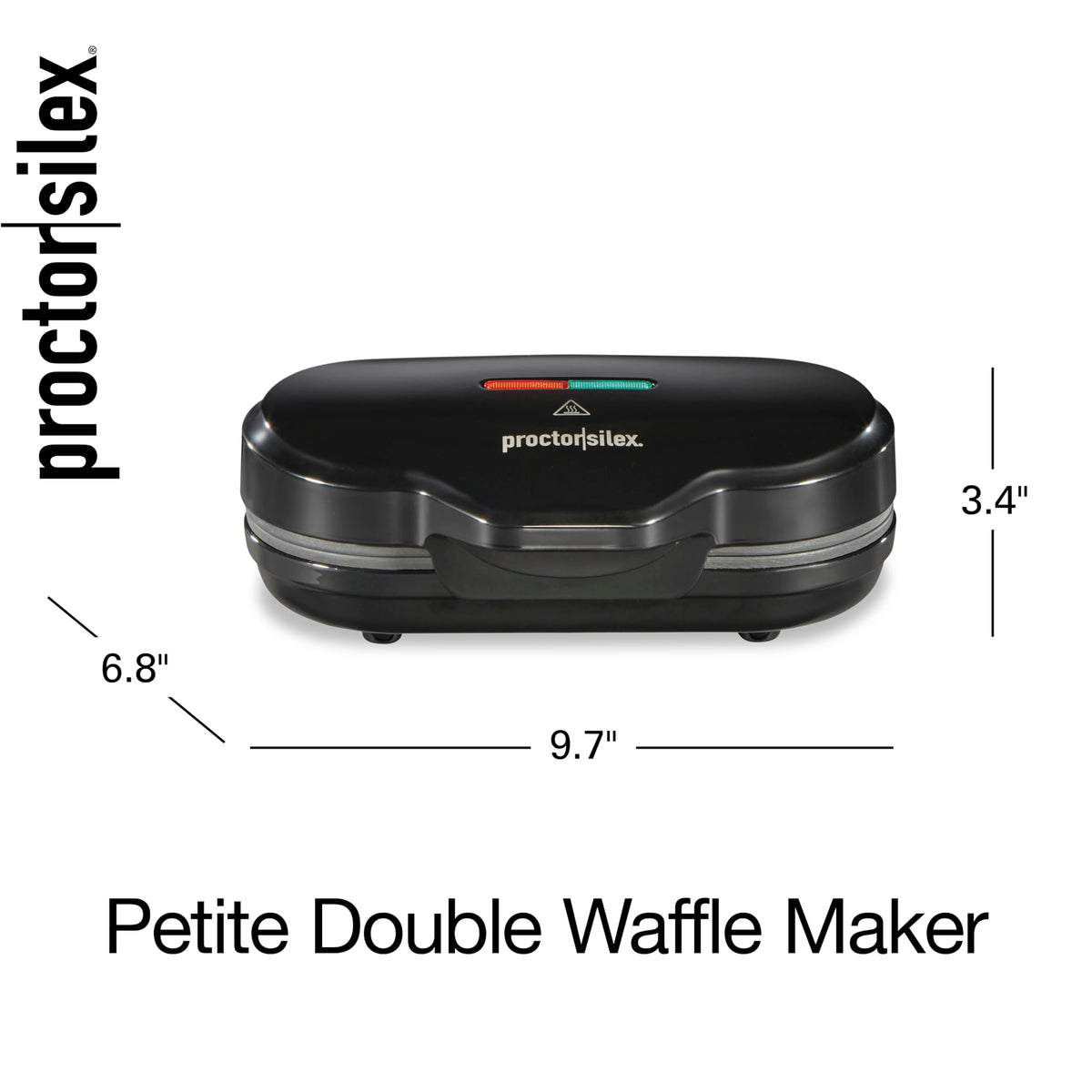 Two waffles cook quickly for fast, simple meals