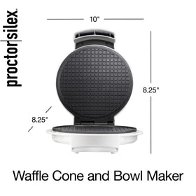 Proctor Silex easy cleanup after making waffles and bowls