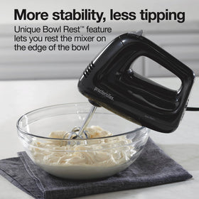 Proctor Silex Easy Mix compact design fits small kitchens and drawers.