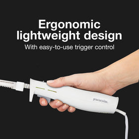 Proctor Silex Easy Slice ergonomic grip for comfortable handling.