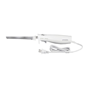 Proctor Silex Easy Slice knife carving meat with precise, even slices.
