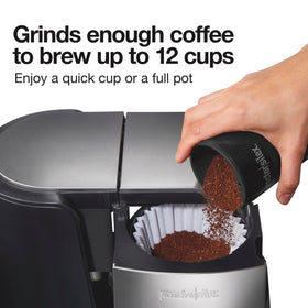Proctor Silex Fresh Grind lid interlock for safe operation.