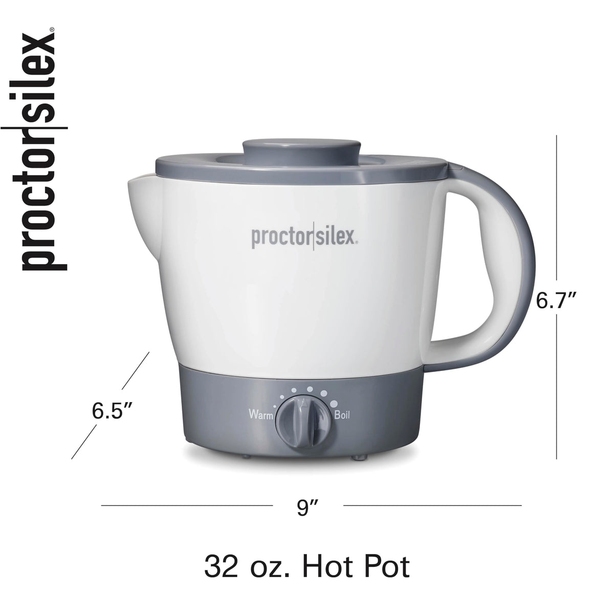 Proctor Silex hot pot temperature control knob enables precise heat settings