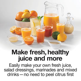 Proctor Silex juicer small reamer enables efficient juice extraction from tiny fruits.
