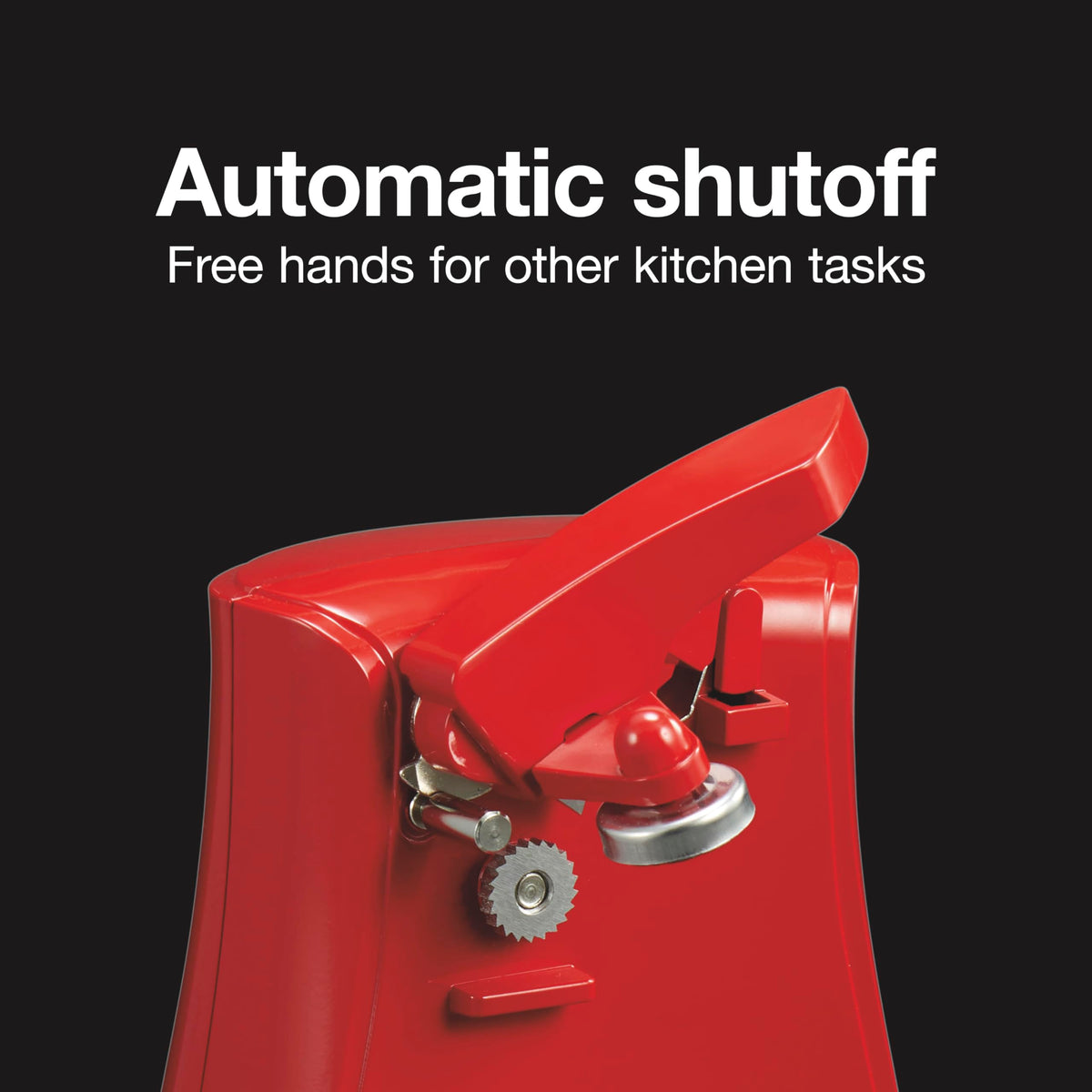 Automatic shutoff enables hands-free operation