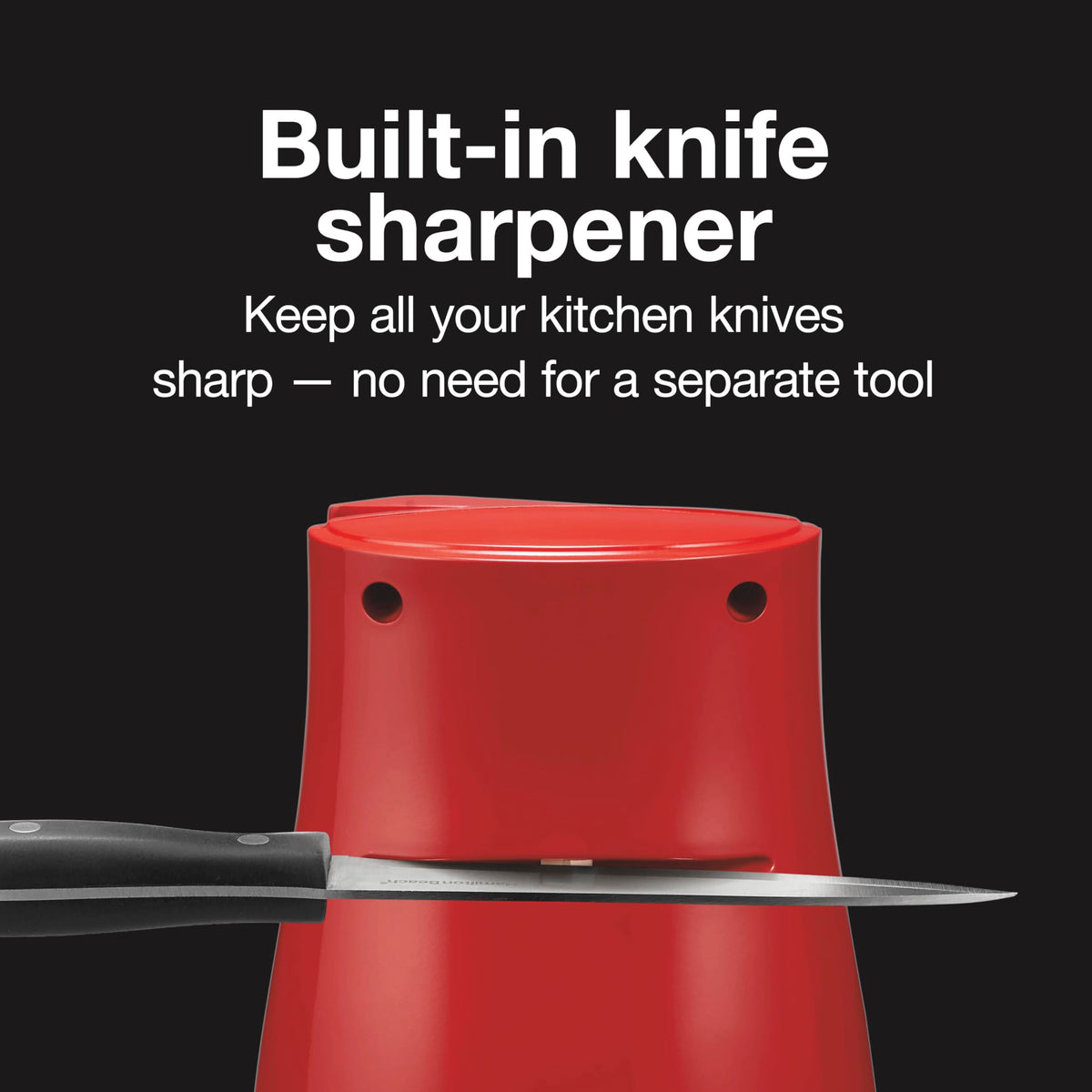 Proctor Silex Power Opener built-in knife sharpener keeps blades ready