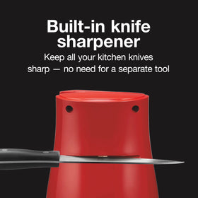 Proctor Silex Power Opener built-in knife sharpener keeps blades ready