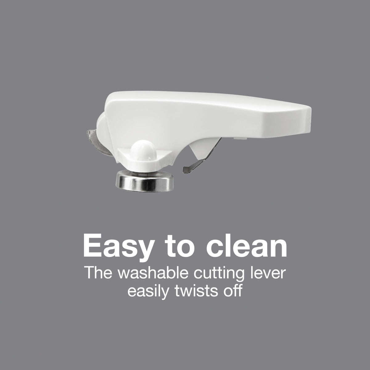 Proctor Silex power opener knife sharpener at the back keeps blades ready for slicing.