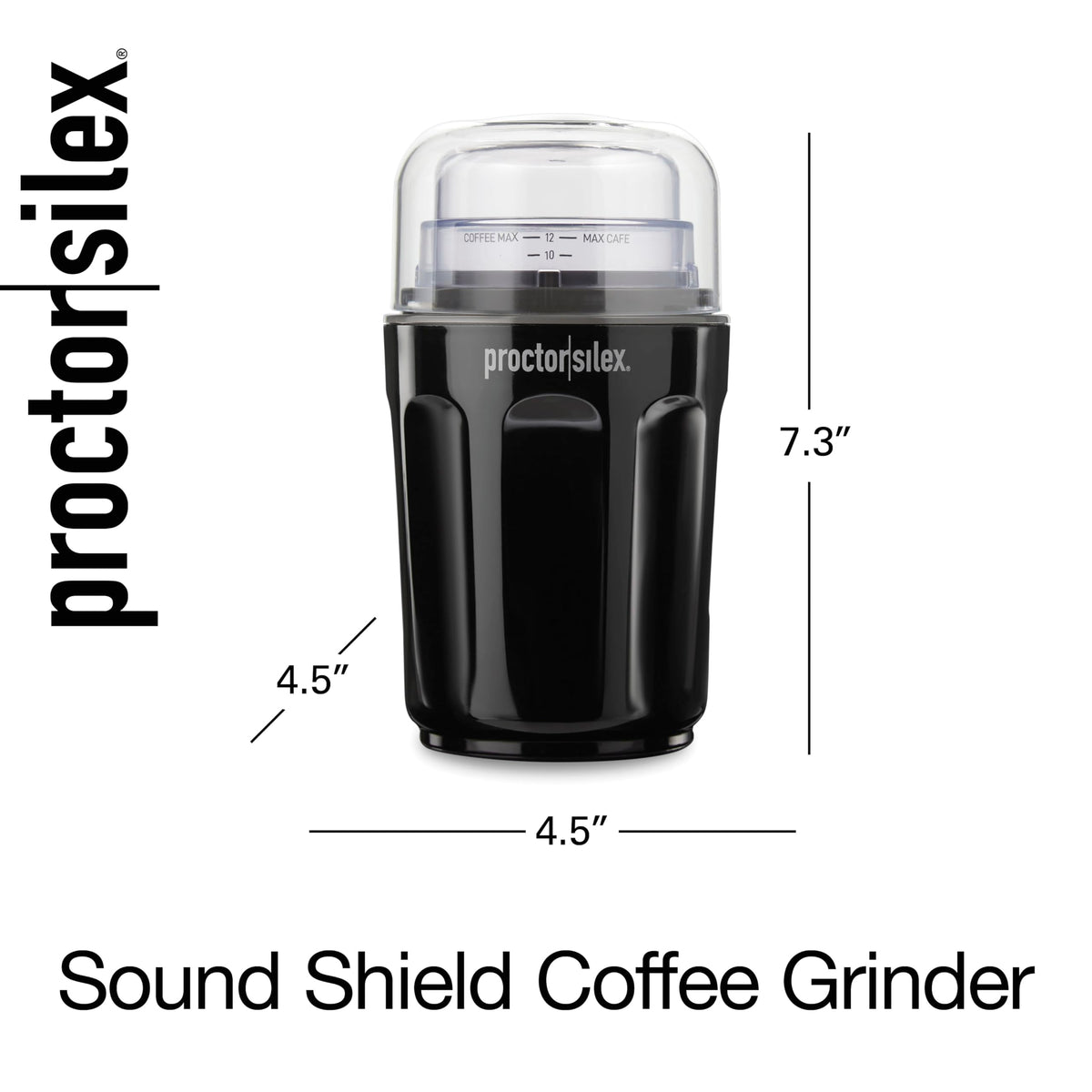 Ideal for beans, spices, and small kitchen batch grinding.