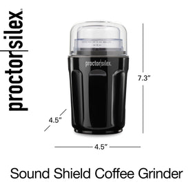 Ideal for beans, spices, and small kitchen batch grinding.
