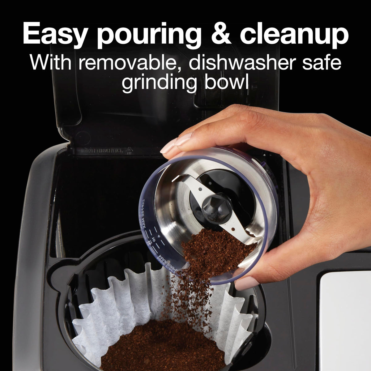 Quiet operation with Sound Shield technology keeps mornings peaceful.