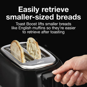 Proctor Silex toaster cool-touch walls for safe counter use