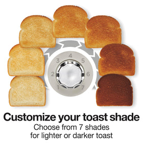 Proctor Silex Toast Boost lifts small breads for easy retrieval.