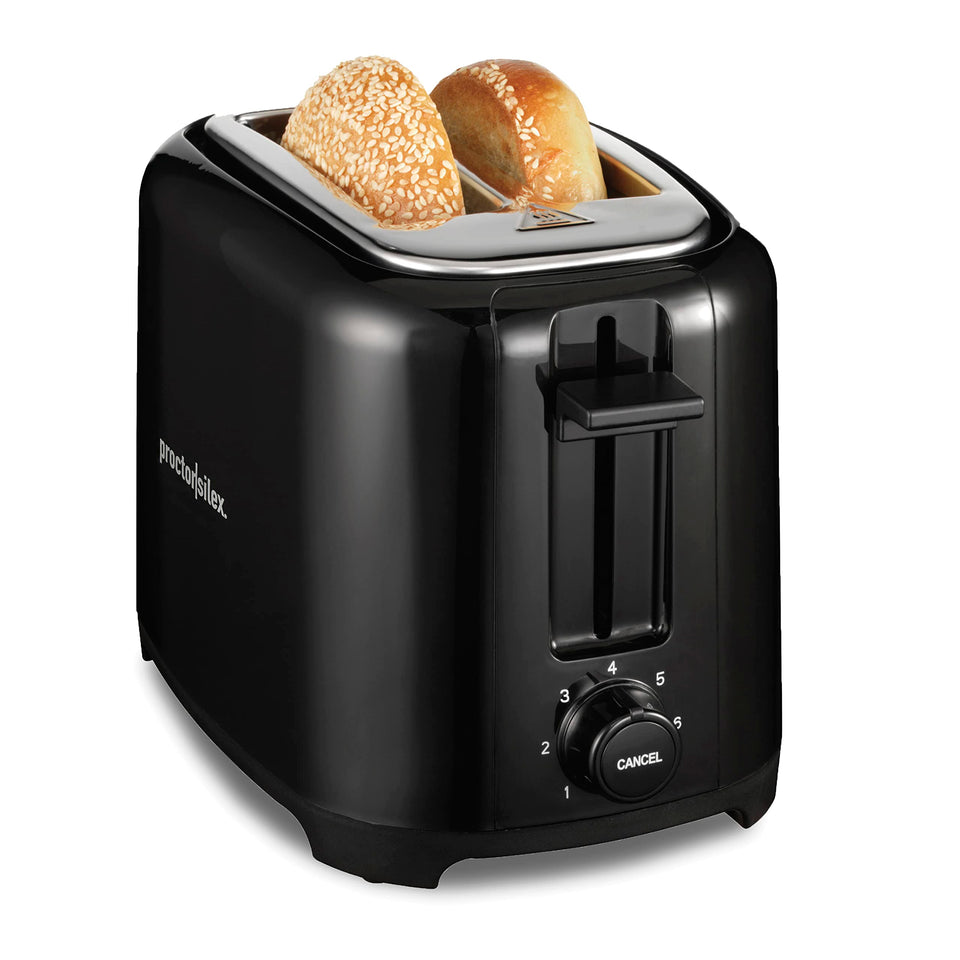 Proctor Silex toaster with wide slots for bagels and thick bread toasting