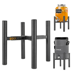PROERR adjustable drink dispenser stand showing 8-13 inch width for versatile containers.