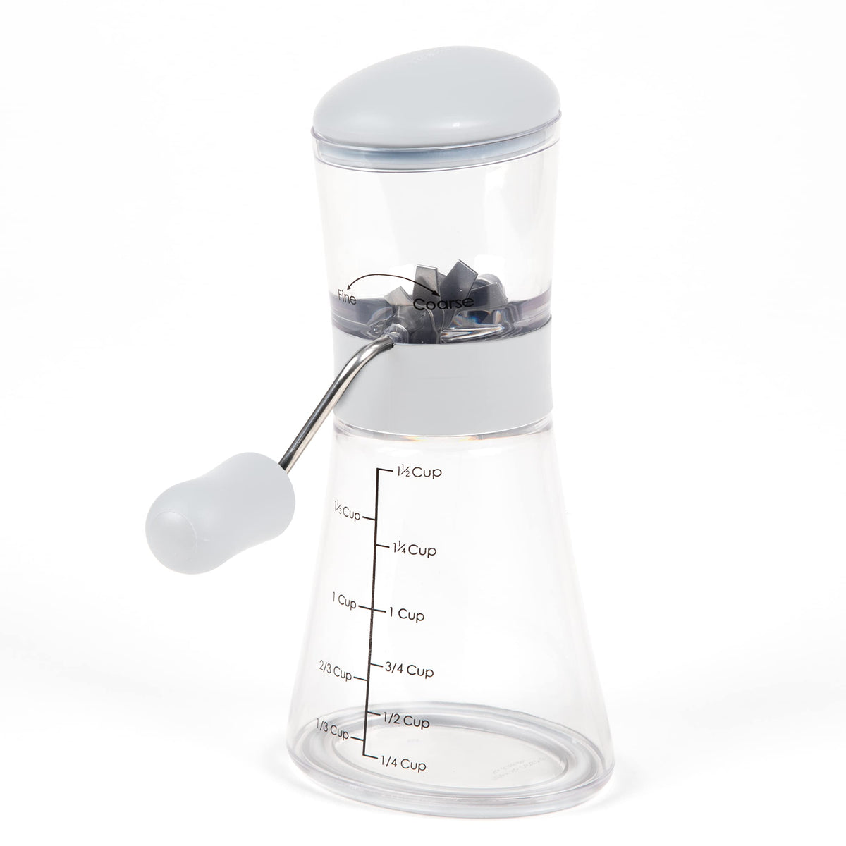 Progressive Nut Chopper base with measurements for precise toppings