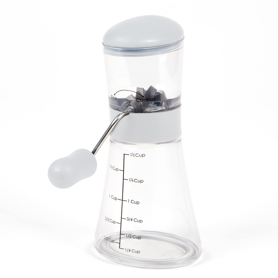Progressive Nut Chopper base with measurements for precise toppings