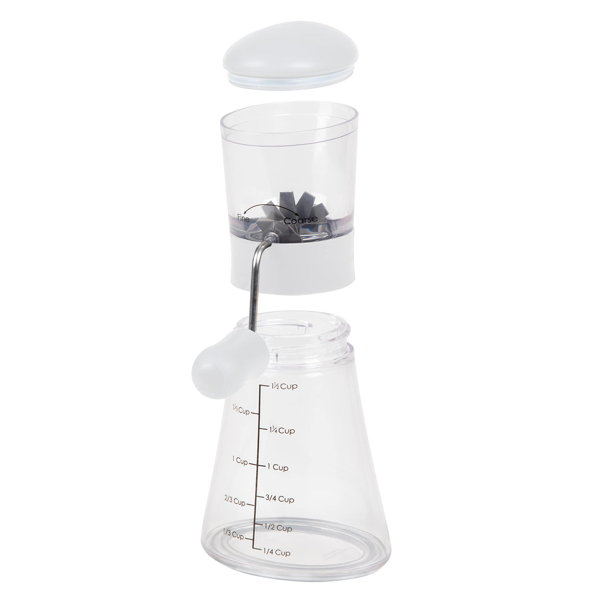 Progressive Nut Chopper featuring its elliptical patented design for even grinding