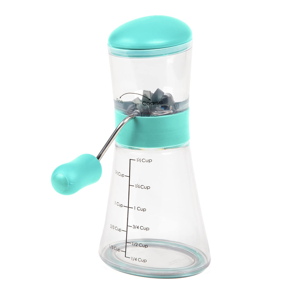 Progressive Nut Chopper with non-skid base stays steady while chopping nuts for toppings.