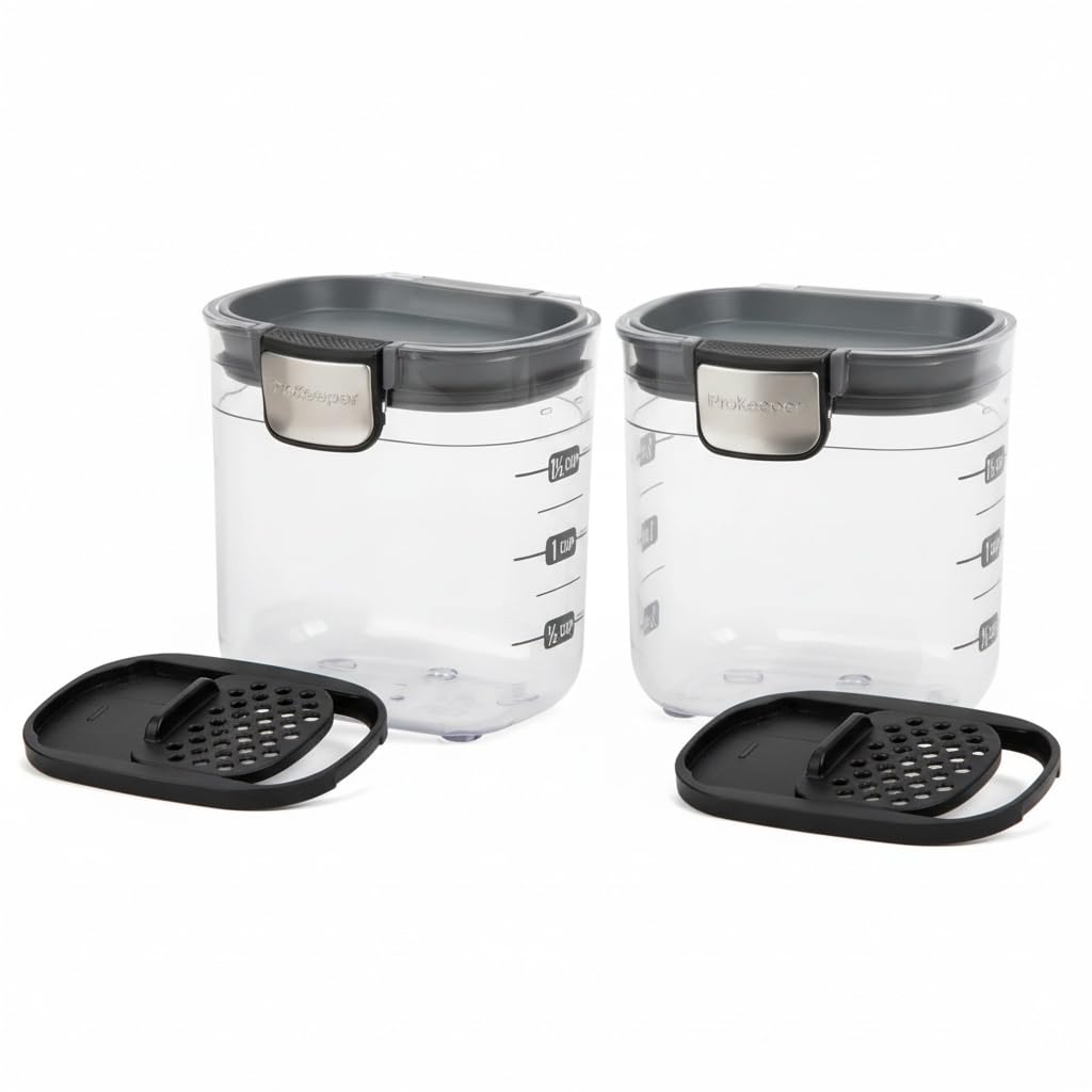 Progressive PKS-401 ProKeeper with leveler and dusting screen for precise dosing.