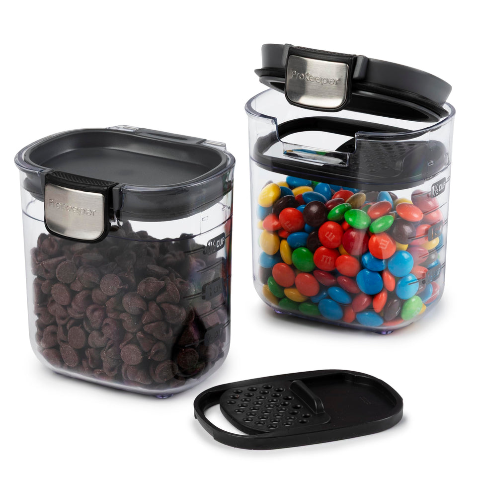 Progressive PKS-401 mini ProKeeper airtight container keeps spices fresh in your pantry.