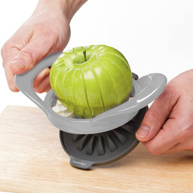 Progressive PrepWorks apple core remover simplifies coring and slicing in one motion.