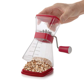 Progressive PrepWorks Nut Chopper non-skid base keeps stable during grinding.