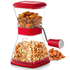 Progressive PrepWorks Nut Chopper top view for quick, easy nut toppings.