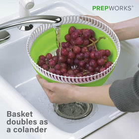 Progressive PrepWorks non-skid base keeps the spinner stable during use