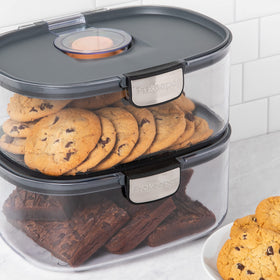 Progressive ProKeeper baked goods storage preserves texture and taste for longer.