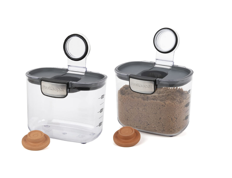 Progressive ProKeeper Brown Sugar Container 1.4-quart keeps moisture for fresh baking