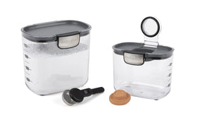 Progressive ProKeeper+ brown sugar container with silicone seal preserves moisture for baking.