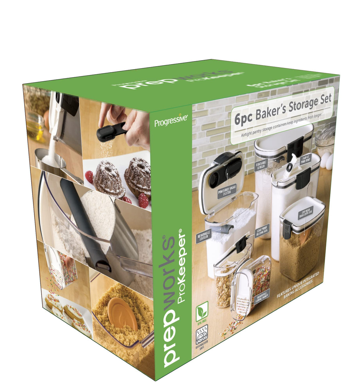 Progressive ProKeeper brown sugar keeper with terra cotta disk maintains moisture and scoopability