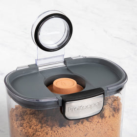 Progressive ProKeeper magnetic powdered sugar duster stored under lid