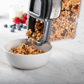 Progressive ProKeeper+ container shows up to six-cup measurements for precise portions.