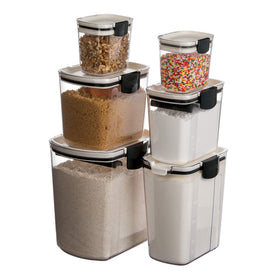 Progressive ProKeeper powdered sugar keeper with leveling bar and dusting tool