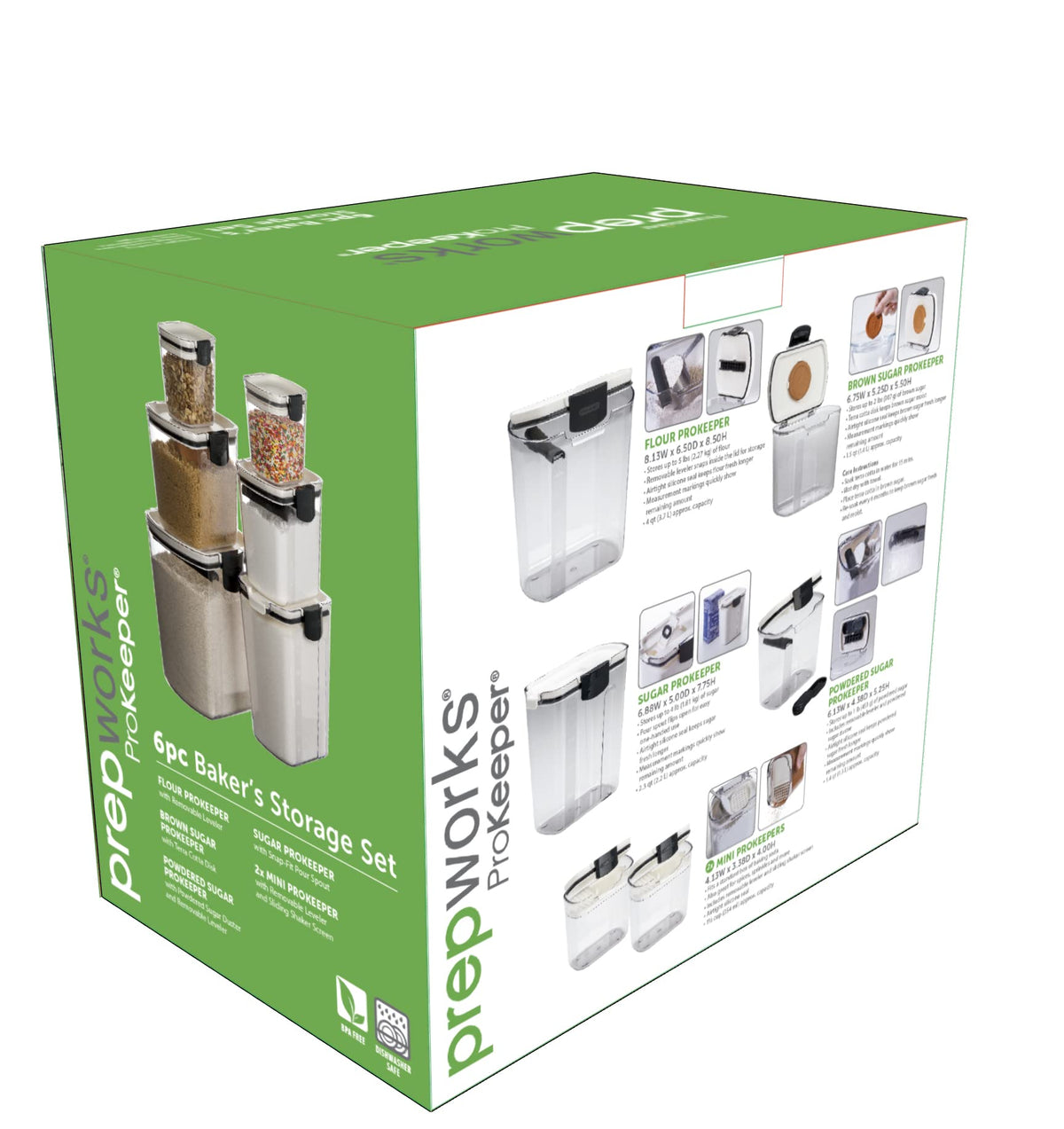 Progressive ProKeeper powdered sugar keeper with dusting tool for neat toppings