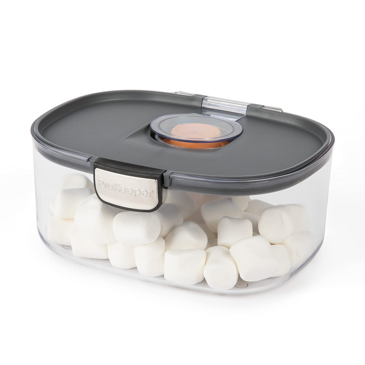 Progressive ProKeeper stackable design saves space on the counter and in cabinets.