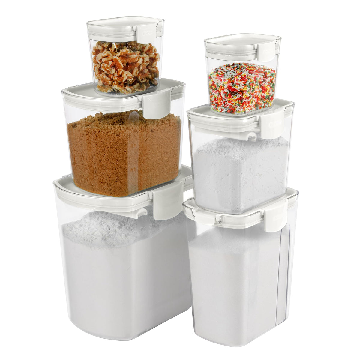 Progressive ProKeeper sugar keeper with flip-spout for smooth, mess-free pouring.