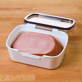 ProKeeper lids are clear for quick labeling with dry-erase markers.
