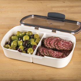 Flour and sugar containers from ProKeeper help keep pantry staples tidy.