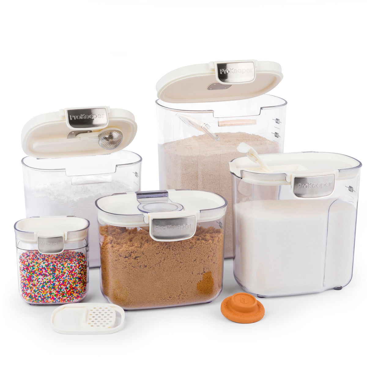 ProKeeper sugar keeper with flip-to-pour spout for easy dispensing